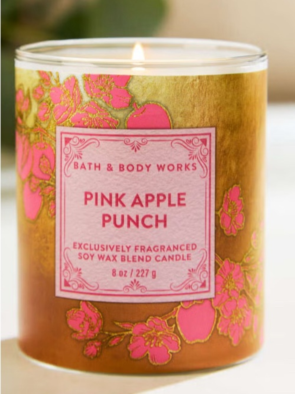 🆕-Bath & Body Works Pink Apple Punch Soy Candle - Picture 4 of 6